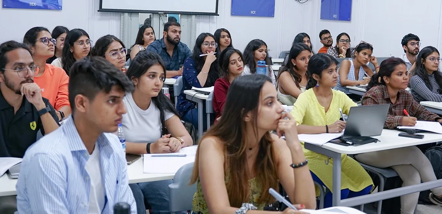 Students Life at IIDE - Students Attending Lecture at IIDE